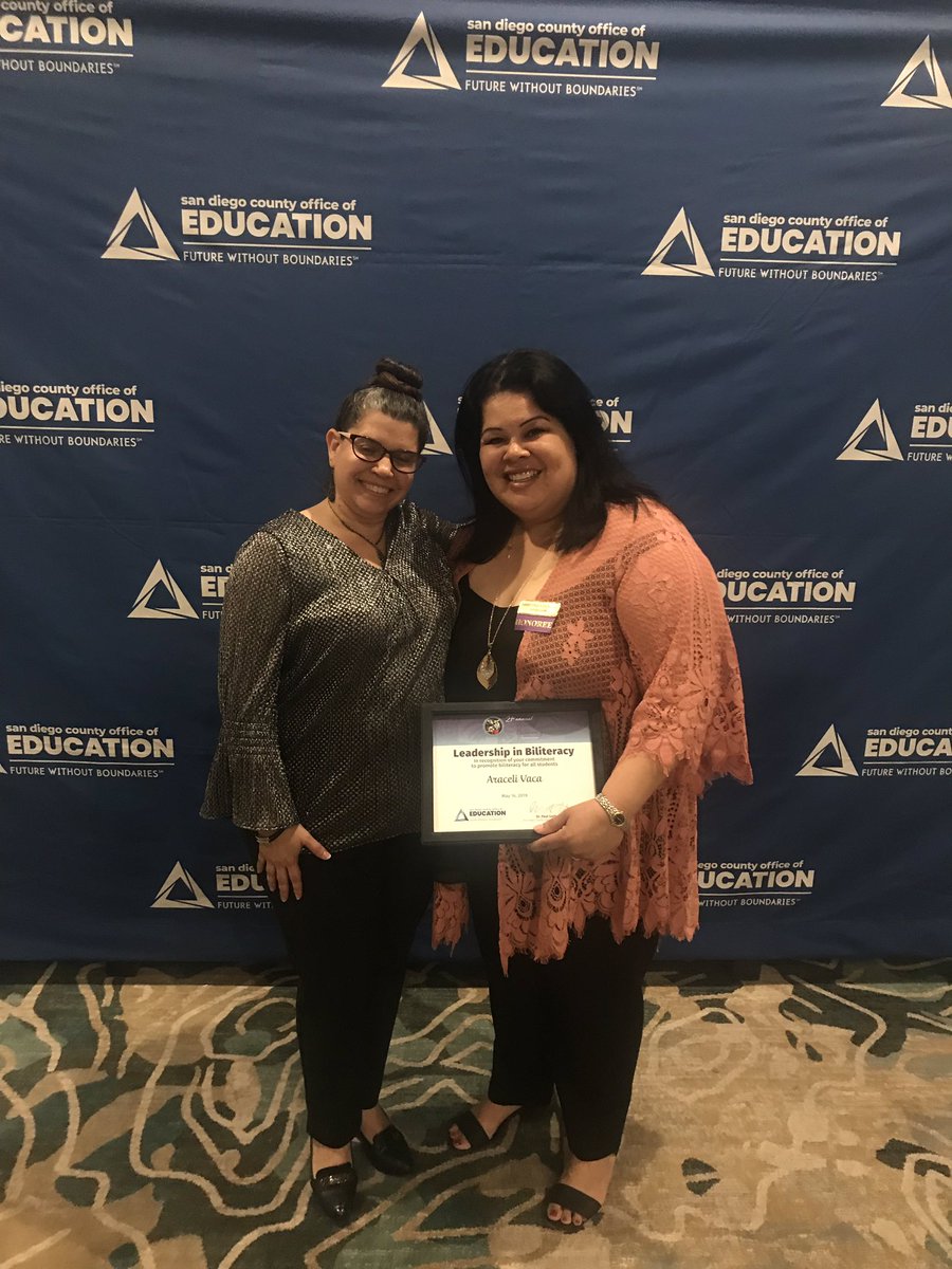 Great leaders honored at the SDCOE Biliteracy awards. #bilit2019