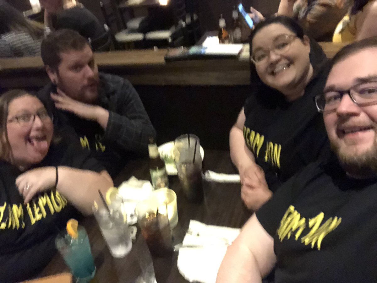 Best night ever! #teamlemon representing at @ATWWDpodcast  in Albany