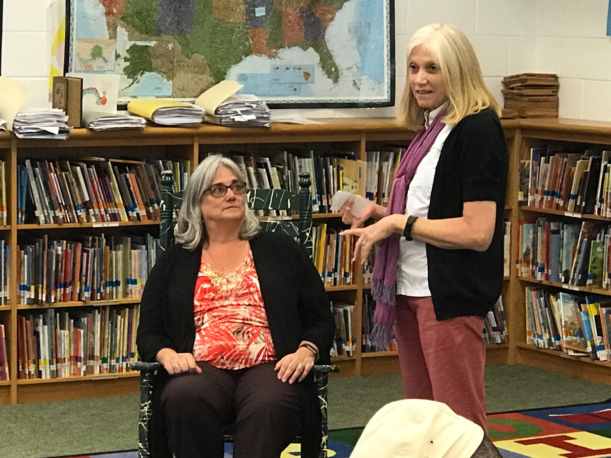 _TimGardner's tweet photo. We had a great time celebrating Mrs. Robertson this afternoon. She has had a positive impact on so many students and colleagues during her years of service in @FCPS1News @SusanRo24234225 @MsRobertsonMVES @GreenvilleES #FCPS1KidsDeserveIt https://t.co/J8ubnfY82i