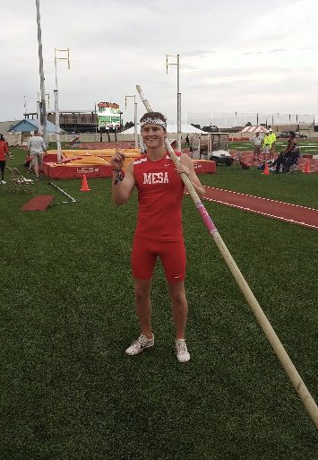 perry_pumas's tweet photo. Congrats to Perry alum now competing for Mesa Community College, Noah Lovato, on his Division 1 Junior College NATIONAL CHAMPIONSHIP in the Pole Vault!!! 15’7”! https://t.co/WkwxogC2UE