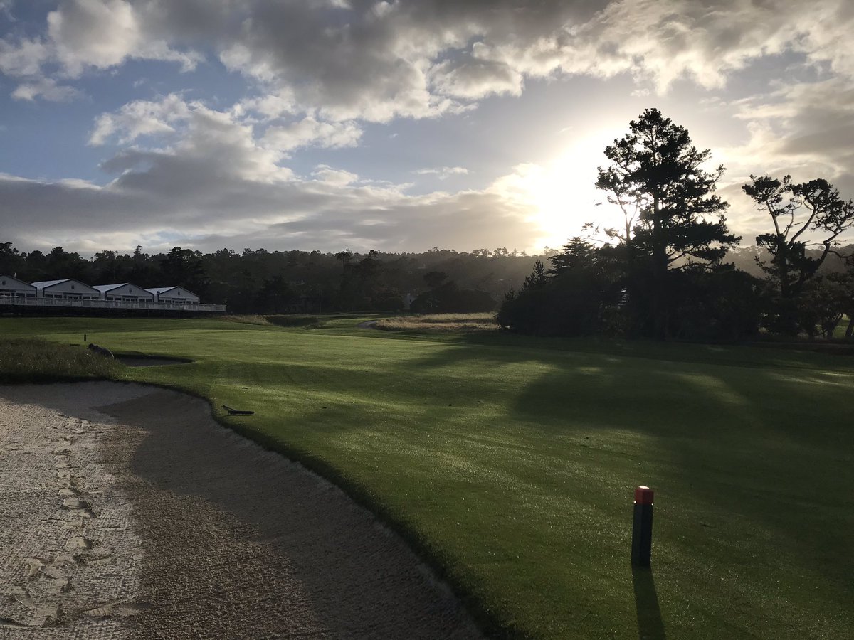 spattyspat's tweet photo. Half an inch of rain overnight and a quarter inch at lunch with more to come. Course is taking it in well and the rough and natives will love it. All of us AITs and interns are celebrating having the spot watering hoses back on the rack for a little bit. #USOpenPrep https://t.co/MZr8a0RyRp