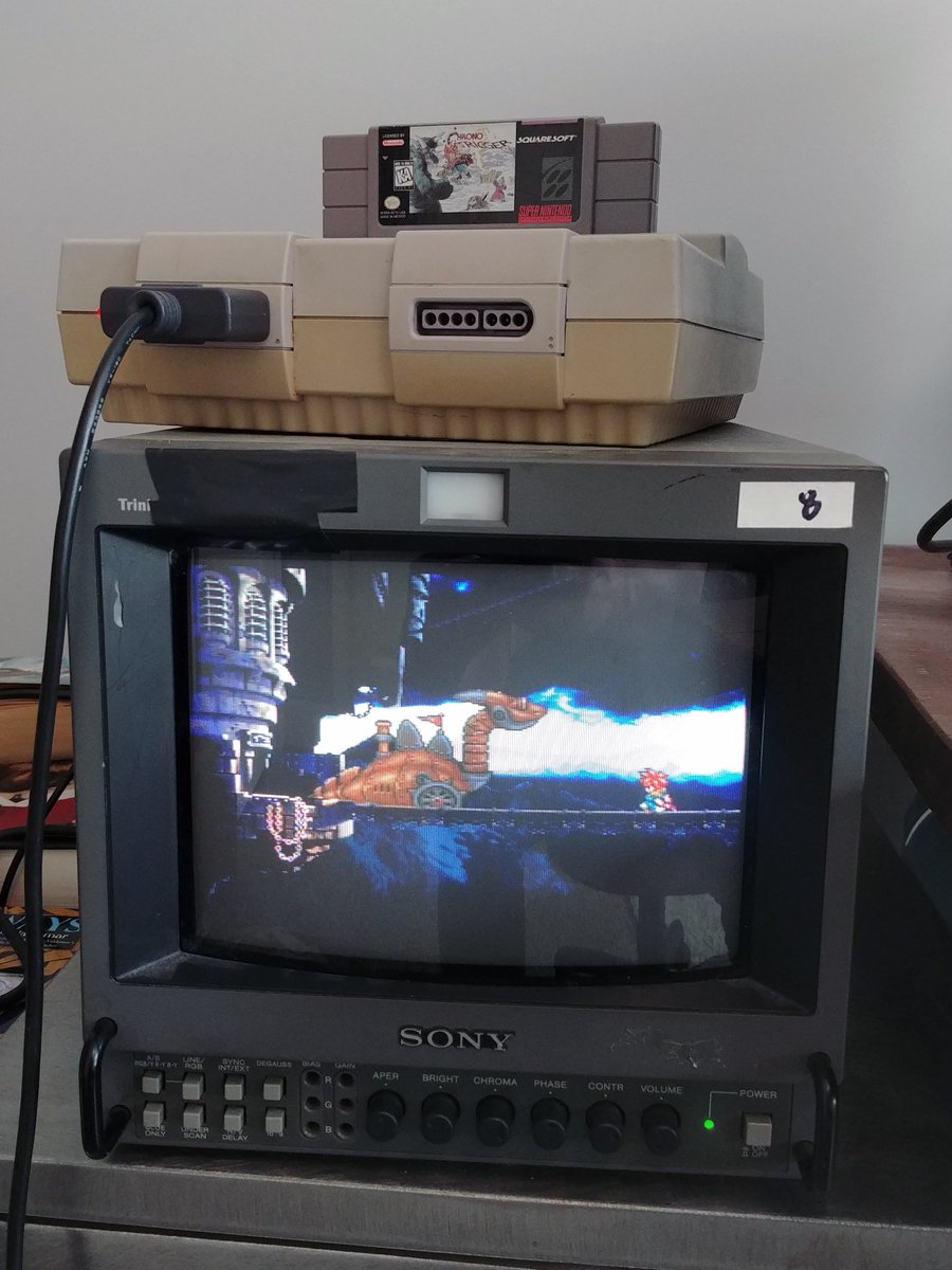 In my ongoing adventure in retro gaming, I picked up am 8" Sony PVM 8042Q RGB monitor. It's tiny (which is all I have room for), but the picture is gorgeous, and it gives me a proper way to break out my old pre-HD consoles to rediscover my library of games.