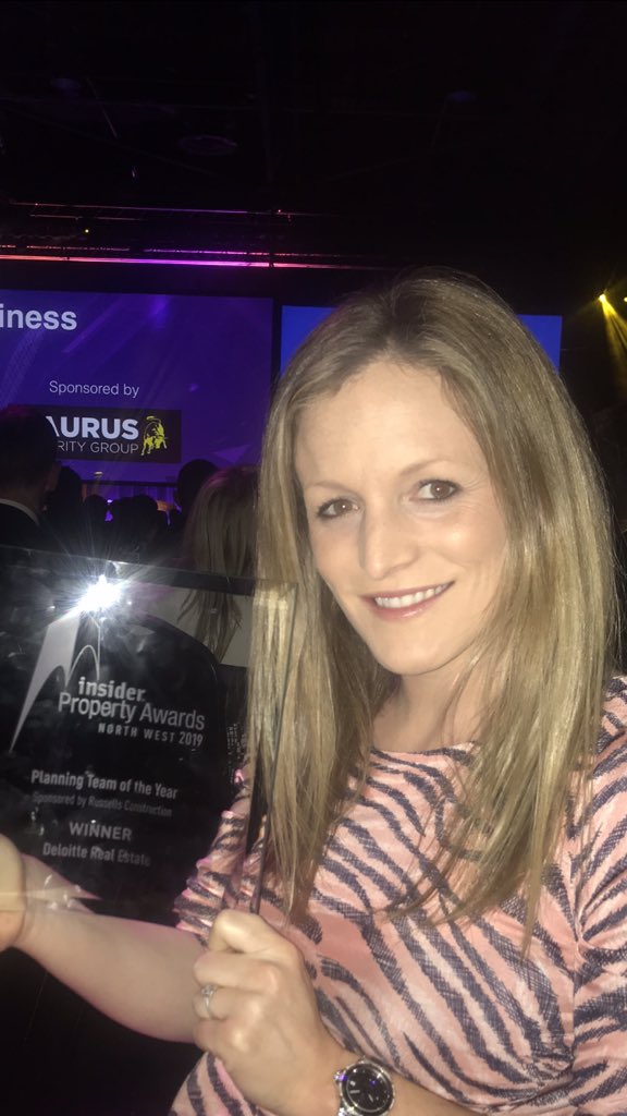 JessStanley2's tweet photo. Winners! Planning consultantancy of the year.  @vernonkay Keep your on eye on Wigan! #InsiderNWProp https://t.co/8u17NoI0JX