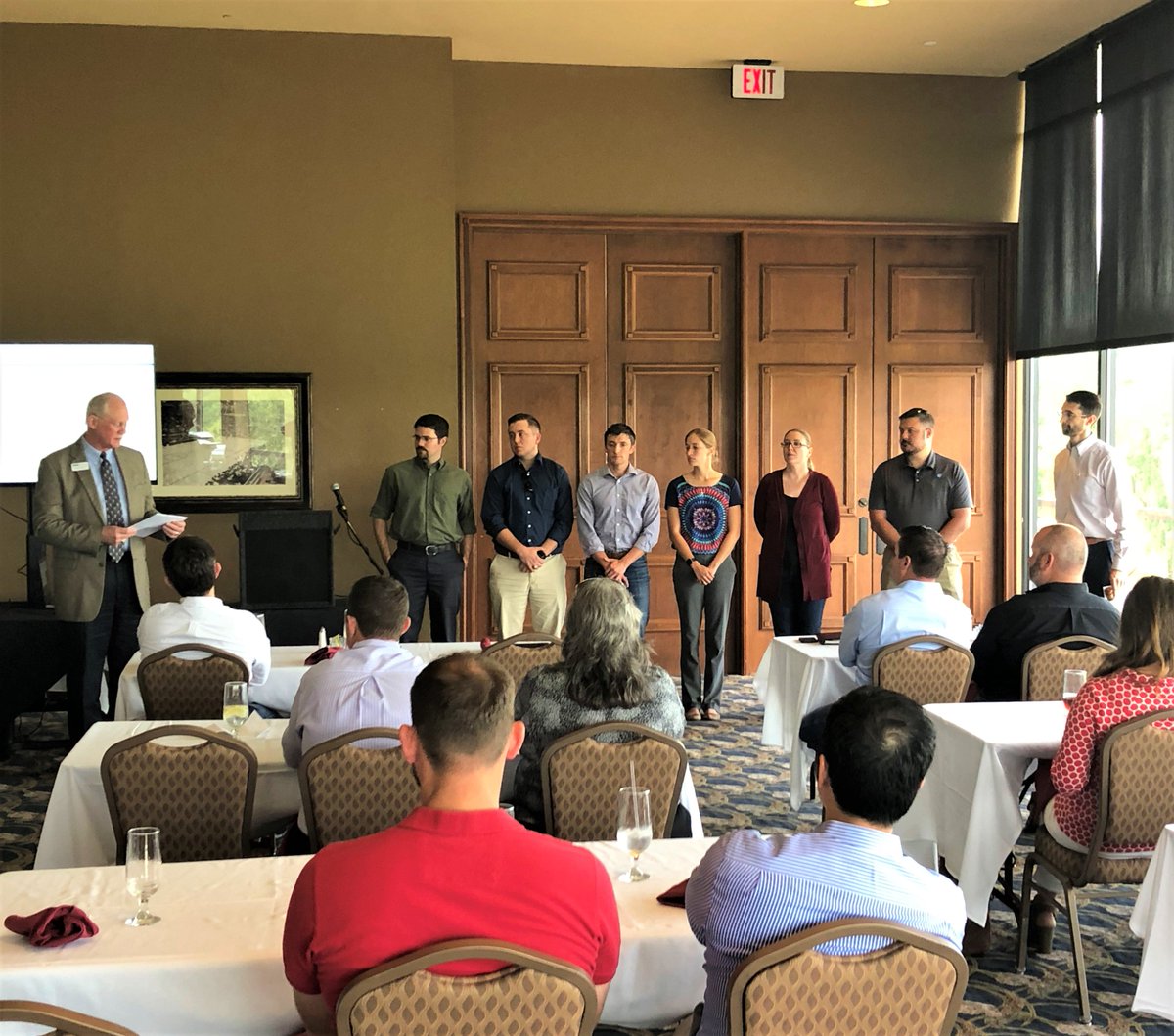 LAN_Engineering's tweet image. LAN&apos;s Chris Edwards was installed as the #TSPE Brazos chapter President today by the TSPE State Chapter Vice President. #collegestation #lanengineering #civilengineer