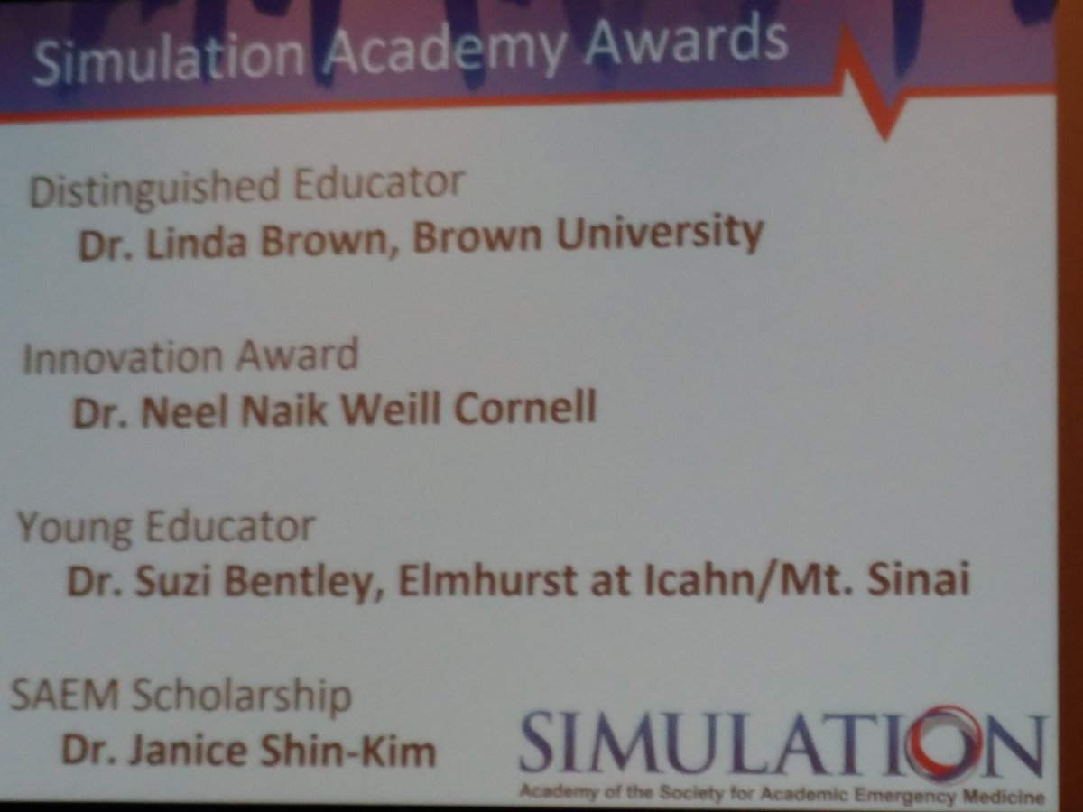 Andrew Musits (@andymusits) on Twitter photo Congratulations Sim Academy award winners! Dr. Linda Brown: distinguished educator! <a href="/BrownEMRes/">Brown EM Residency</a> @BrownEMedEd Congratulations Sim Academy award winners! Dr. Linda Brown: distinguished educator! <a href="/BrownEMRes/">Brown EM Residency</a> @BrownEMedEd