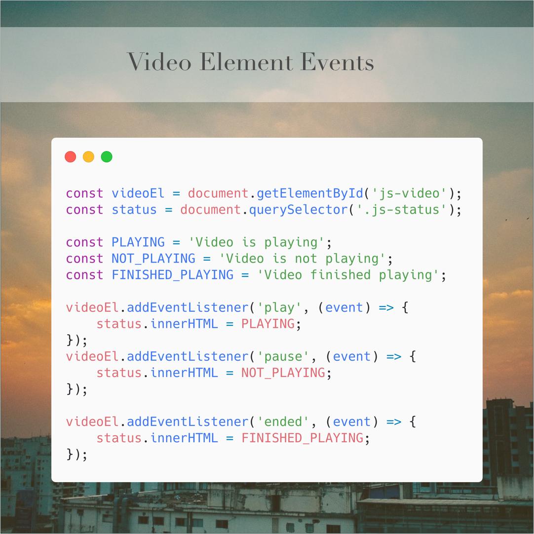 the_dev_diaries's tweet photo. The #HTML5 #video element is an easy and well supported way to play video on your #website. Check the website https://t.co/p6Lif9WJzD for a ton of 🔥information
#javascript #react #reactjs #es7 ⁣#angularjs #100daysofcode #webdevelopment #developers #computerscience #webdeveloper https://t.co/Ik0WypUli5