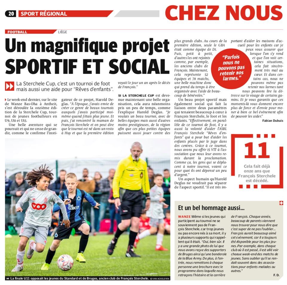 StercheleCup's tweet photo. Journal La DH Huy Waremme du 15/05/19

Merci @ladh 
 
#Sterchelecup 
#fs23 https://t.co/af8bOutPcs