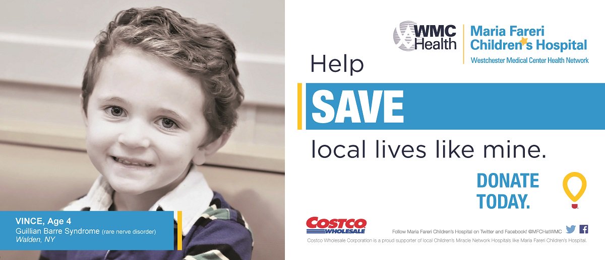 MFCHatWMC's tweet photo. Don't forget to visit your local Costco warehouses in Nanuet, New Rochelle, Norwalk, Port Chester, and Yonkers and make an impact. These locations are raising funds until May 31 to help local children in our care receive life-saving treatments and procedures. #MFCH #CMN https://t.co/UcbIesFOHF