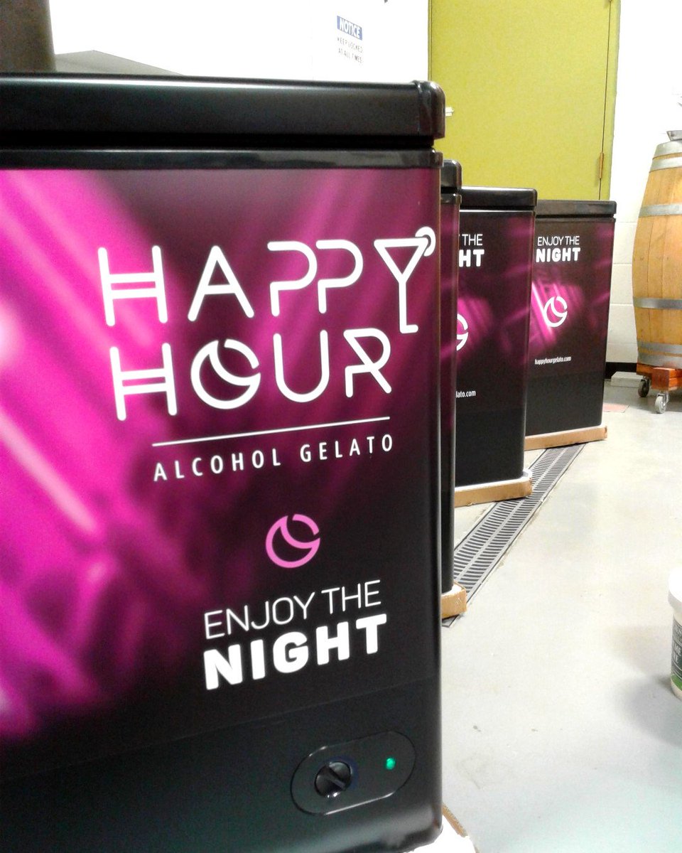 HappyHourGelato's tweet photo. Next batch of #BoozyGelato freezers en route to liquor stores 😎👌
Who's ready for May long weekend!!! Locations: https://t.co/uXzY8rpMuM 
 #yegfood #dessert #longweekend https://t.co/pF6FvPcn1M