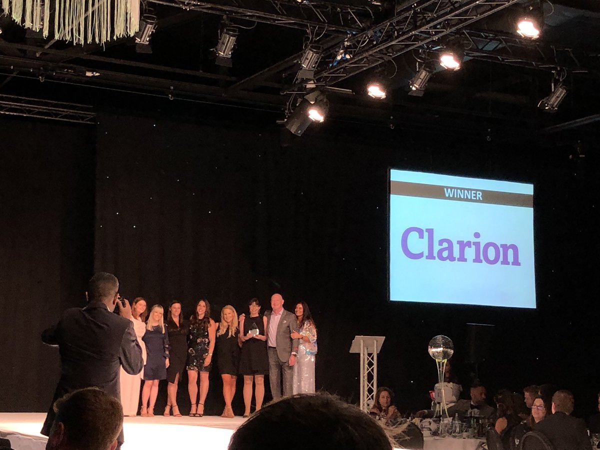 Well done to @ClarionFamily on their win at tonight’s @FBFashionBall #teamoftheyear 🎉