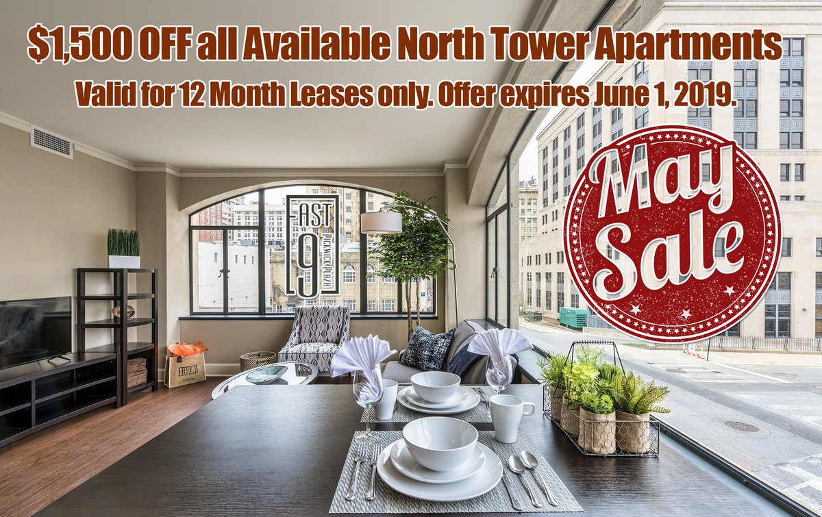 Save $1,500 on your next apartment!

east9kc.com/may-special-no…