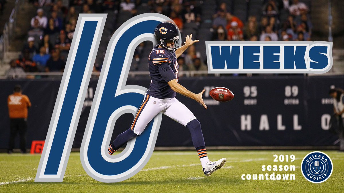CHGO_Bears's tweet photo. We're only @PatODonnell_16 Weeks away from 🐻🏈!

Tell a friend. #MegaPunt https://t.co/7h22rDJN8P