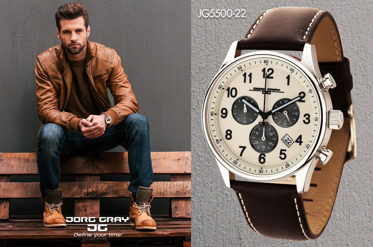 JorgGray's tweet image. Classic. Cool. Clean  #JG5500-22 #classic #41mm #chronograph #100meters #SwissRondaMovement