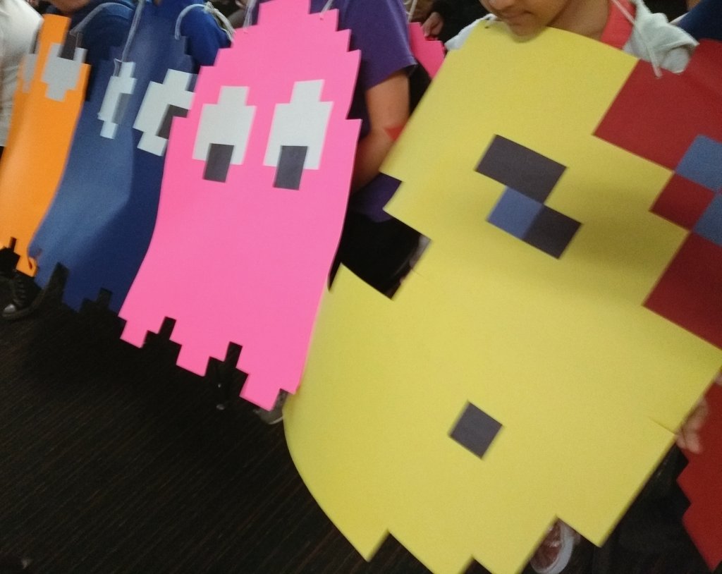 MrSchuermann's tweet photo. Wow! 🤩 #STEAM #Cosplay!

The team spirit at our '#Peel21st SUMO Robotics Competition' gets better every year. Love the creations! https://t.co/CKddq5DUOI