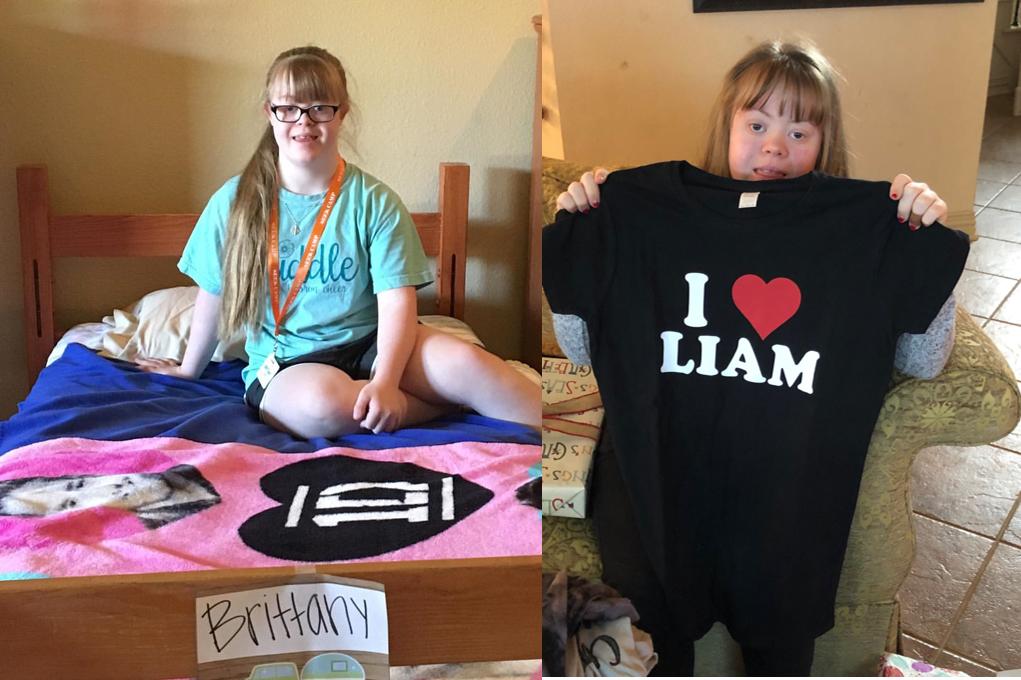 LindaSwindling's tweet photo. @LiamPayne Outrageous Ask-would you please send a congrats to a special HS GRAD who adores you? BRITTANY &amp; her family@Cindylululowe even got tattoos to celebrate her extra chromosome &amp; b/c symbol looks like yours. https://t.co/yC7YEwBSOA #LiamPayne #CongratsBritt #AskOutrageously https://t.co/jMo2iyK9D1