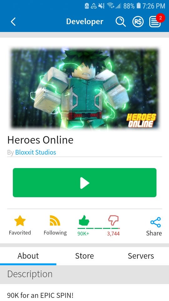 Roblox Heroes Online Epic Spin Code Get Robux In Games - roblox ninja swords how to get 90000 robux