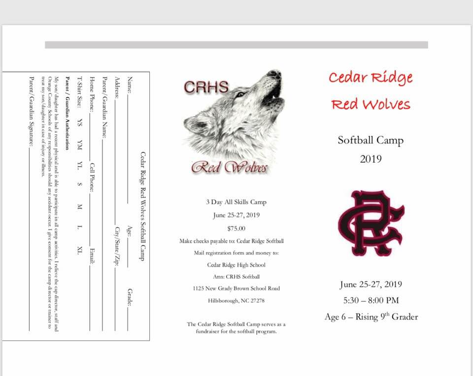 Softball_CRHS's tweet photo. 🥎🥎Cedar Ridge Softball Camp🥎🥎
📅June 25-27
⏱️5:30-8:00pm
💰$75.00
Contact Coach Byrd @allen_byrd72   or Coach Scism @arubapam  for more information! https://t.co/q1HwsC2O7z