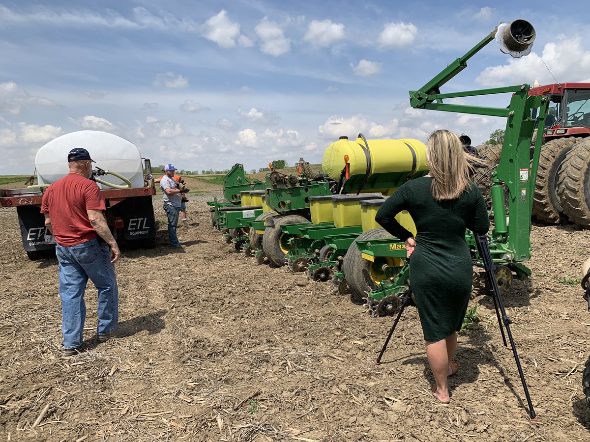 Spent the morning in West Liberty with my Champaign County <a href="/OhioFarmBureau/">Ohio Farm Bureau</a> president, Tom Nisonger talking #farmsafety with WHIO journalist  <a href="/JLawsonWHIO/">Jenna Lawson WHIO</a> Farmers stay safe this planting season &amp; drivers remain patient when you get behind them on the roads!