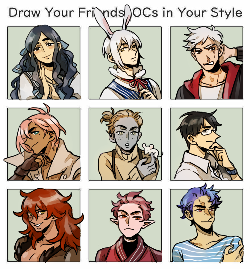 i love your bebbes sm! was quite relaxing to draw them! ToT
characters belong to @promptoast @pigrabbit_mtz @narik0h @WhiteDittany @paraedoxon @tezuchu @sleeplessbagel @kimpimpam @nado_schnado ?