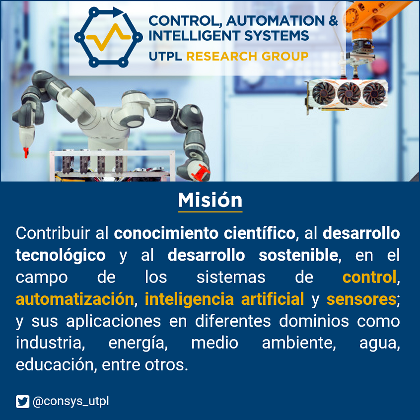 KentraTD's tweet photo. #CONSYS es uno de los Grupos de #investigación destacados de la @UTPL. Su objetivo es contribuir desde la investigación aplicada al #DesarrolloSostenible. 🌎https://t.co/dU8Sg3apkV
#control #IA #sensores #TechForDevelopment https://t.co/MWxqlsgbZV