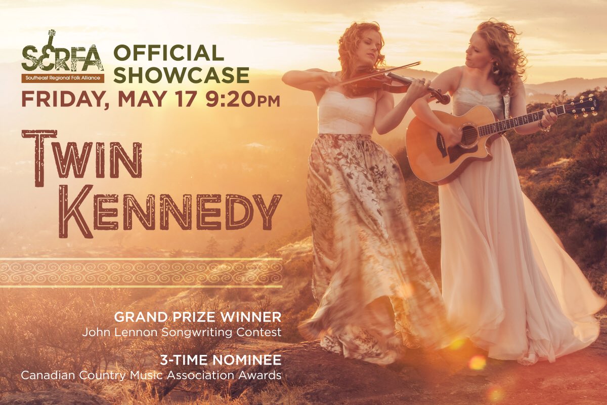 twinkennedy's tweet photo. We’re @SERFAfolk in #Chattanooga this weekend! Looking forward to performing tonight and tomorrow @thechattanoogan! #SERFA19 https://t.co/hCBQPNVVVg