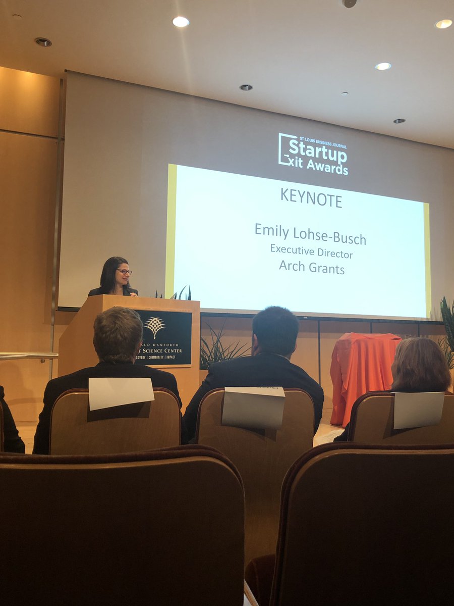 ArchGrants's tweet image. Our own @EmilyLLB kicking off the @stlouisbiz Startup Exit Awards. Congratulations to @bmatthews840 on your Lifetime Achievement Award and congrats to all the Finalists! @Polsinelli @AndersStartUp #STLStartups #STLMade
