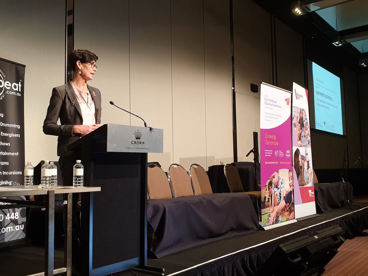 DavidWorland72's tweet photo. @BuchananLiana is the opening keynote at the @ELAAustralia #growingtomorrow conference. It's so important that we get reportable conduct embedded in the #ecec sector. The stats on abuse of children in our community are terrible and heart breaking. Our children deserve better. https://t.co/9HGJiIav5j