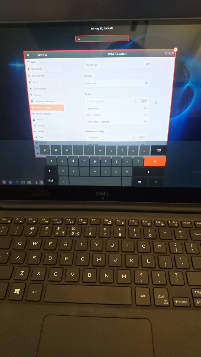 twigsama's tweet image. Infuriating #Ubuntu on-screen keyboard keeps popping up whenever I try to type something, even when I already have a keyboard.

And yes, on-screen keyboard is turned off in settings.

#yearofthelinuxdesktop