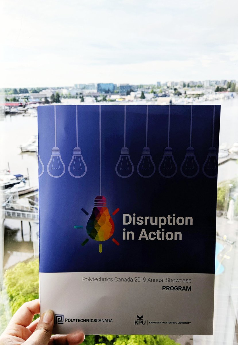 Argenplath's tweet photo. Thanks @PolyCan + @KwantlenU for hosting a wonderful conference! I learned a lot from all the presenters and look forward to reading the books from both keynote speakers! #PCDisrupts19 https://t.co/1hPHyOFNH2