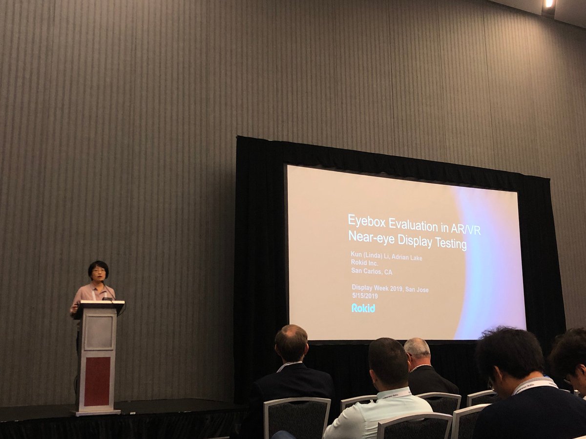 RokidInc's tweet photo. Great to see our optical research scientists Linda Li and Kaikai Guo presented their research achievements at #Displayweek19, the biggest annual conference/exhibition in the #Display #Industry. So proud of our team! 🥰
#Tech #optical #WednesdayWisdom #AugmentedReality https://t.co/eL0kqpSHQ4