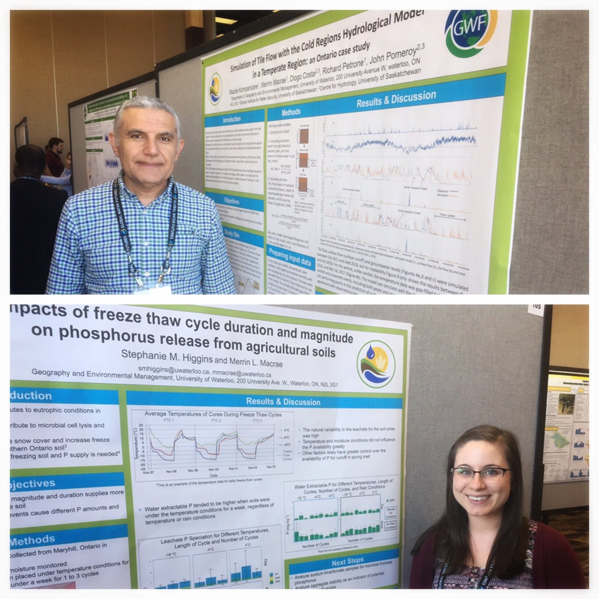 Great discussions at the poster session! Visit <a href="/mazda_kompani/">Mazda Kompani</a> (#111) and <a href="/Shiggin1/">Steph Higgins</a> (#105) #GWFASM <a href="/merrinm/">Dr. Merrin Macrae</a>