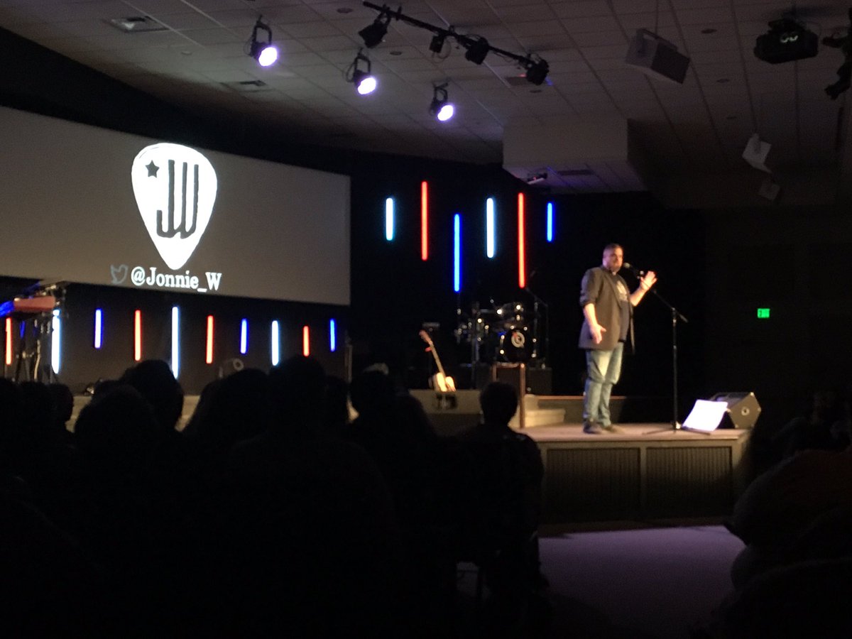 scotmaisel's tweet photo. @Jonnie_W is bringing the funny  tonight at Central!  He’s hilarious!  @cclife #comedy https://t.co/4sRtnEbWbt