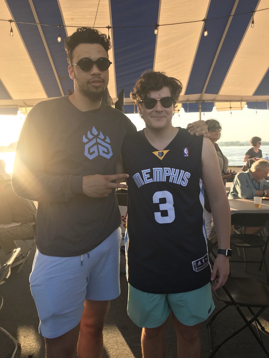 memgrizz's tweet photo. All love for DB @dillonbrooks24 at BBQ Fest 💙 https://t.co/fFjsHGsTB9