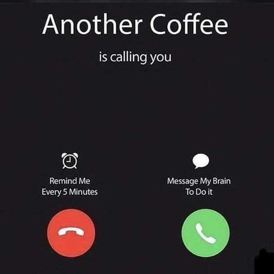 Coffee drinkers, would you answer? 😂 ☕️ #coffeeiscalling #coffeeislife #hotcoffee