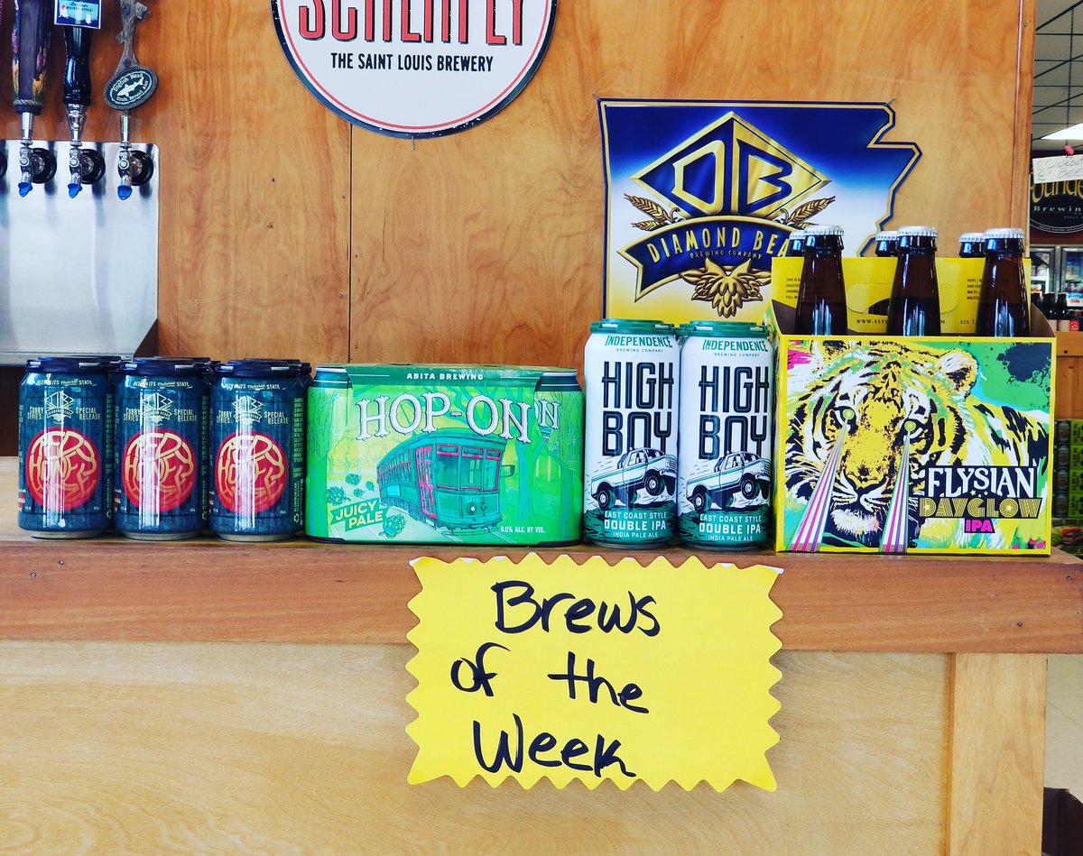 CraftBeer870's tweet photo. Here are your Brews of the Week!! Tasting runs until 8pm and save 10% off ALL Craft beer today! @DiamondBearBeer @TheAbitaBeer @indybrewing @ElysianBrewing #ThirstyThursday #CraftBeer #GrowlerBar #Craft #Beer #DrinkLocal https://t.co/R7NTt9cdcO