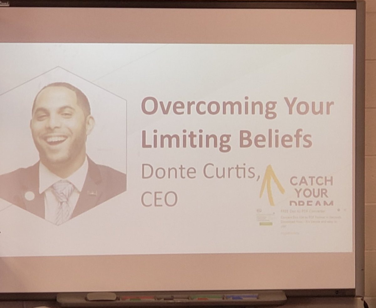 LisaMahowald's tweet photo. Inspiring guest speaker at ABEC today! Donte spoke about finding your passion, following your dreams, and staying true to yourself.
#phoenixrising https://t.co/9JnOOTwjGd