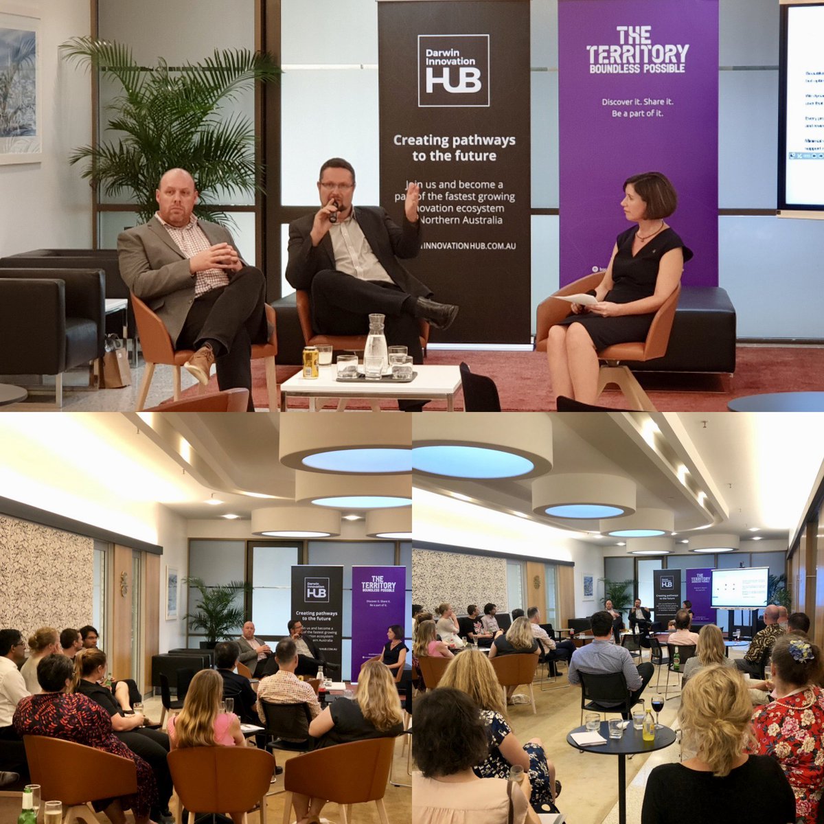 WensPech's tweet photo. Many thanks @MerrickSpain & @adambeckurban for last nights discussion on how data-driven communities & stakeholders can discover value through exploratory data collaboration @DIHubNT @NthAust #thirdthursday #smartdarwin #innovation #dataeconomy #theterritory https://t.co/EyohThpnea