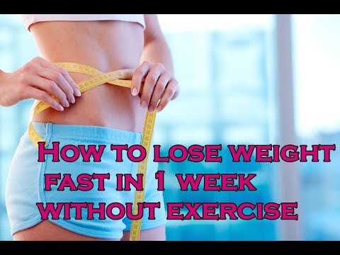 how to lose weight without exercise
