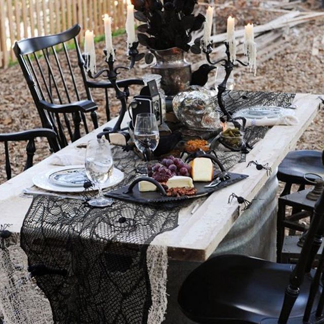 Lace Web And Leaf Table Runner
🌙FREE World Wide Shipping🌙
 Get it here 👉 bit.ly/2T29bzO 
#goth|#gothic|#witch|#witches|#witchy|#witchfashion|#gothfashion|#halloween