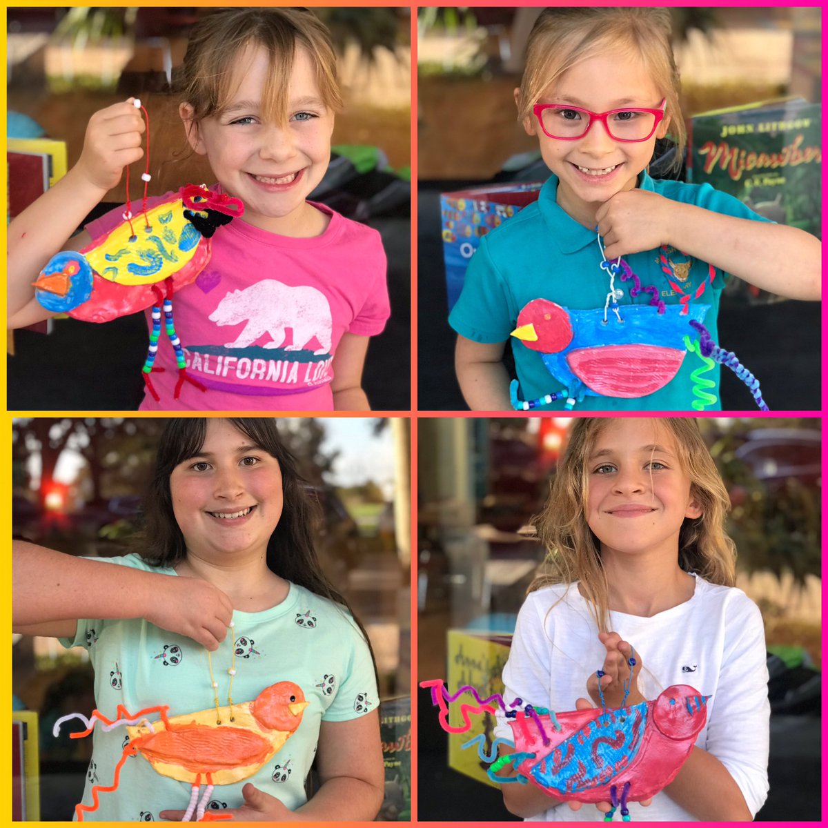 KidsNeedMoreArt's tweet photo. 🐤 Our Mixed Media Summer Sampler was such a blast!  It’s time to fly into summertime with these Whimsical Clay Birds! ☀️ #knma #drawing #painting #sewing #clay #summersampler #birds https://t.co/MSeBXfymsN