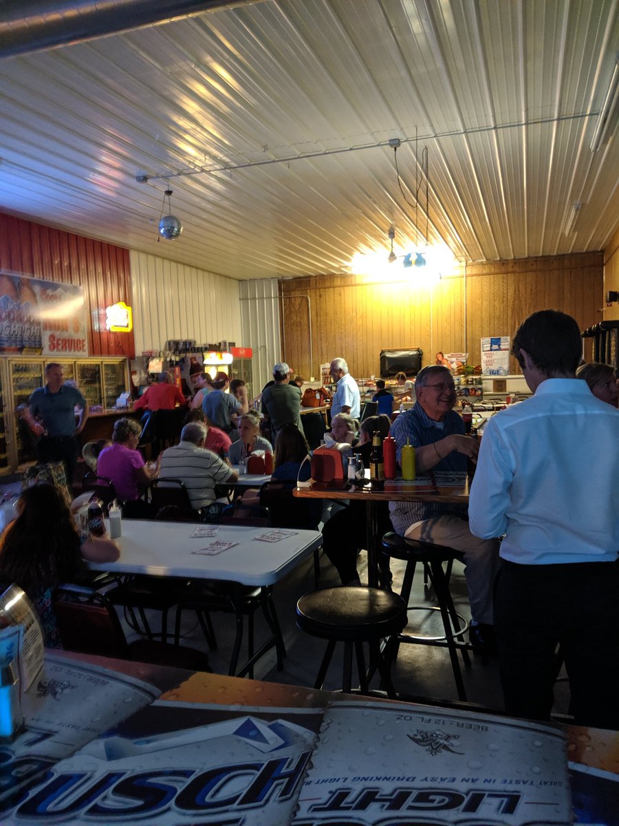 TonyTyme's tweet photo. Took my first significant trip to Tripp, SD for my wife's grandmother's funeral. We had a gathering at Ron's Service Center: a liquor store, bar, restaurant, and a truck service center. #OnlyinSD https://t.co/bsn5Iu0wNp