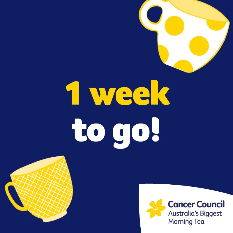 MetroStorageAu's tweet photo. Only 1 week to go till Australia’s Biggest Morning Tea at Metro Storage facilities!

#metrostorage #biggestmorningtea #cancercouncil https://t.co/oE8jtyJG9L