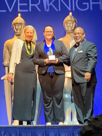 SMSHCobras's tweet photo. Congratulations to Lorenny Diaz for receiving the Silver Knight in Journalism. #mhsilverknights @MDCPSCentral @MDCPS #smsh2019 #silverselfie https://t.co/sDzWVOghkw