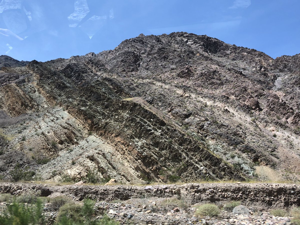 NARLEErodents's tweet photo. Titus Canyon structure and geology. https://t.co/Tvt8qBtRp3