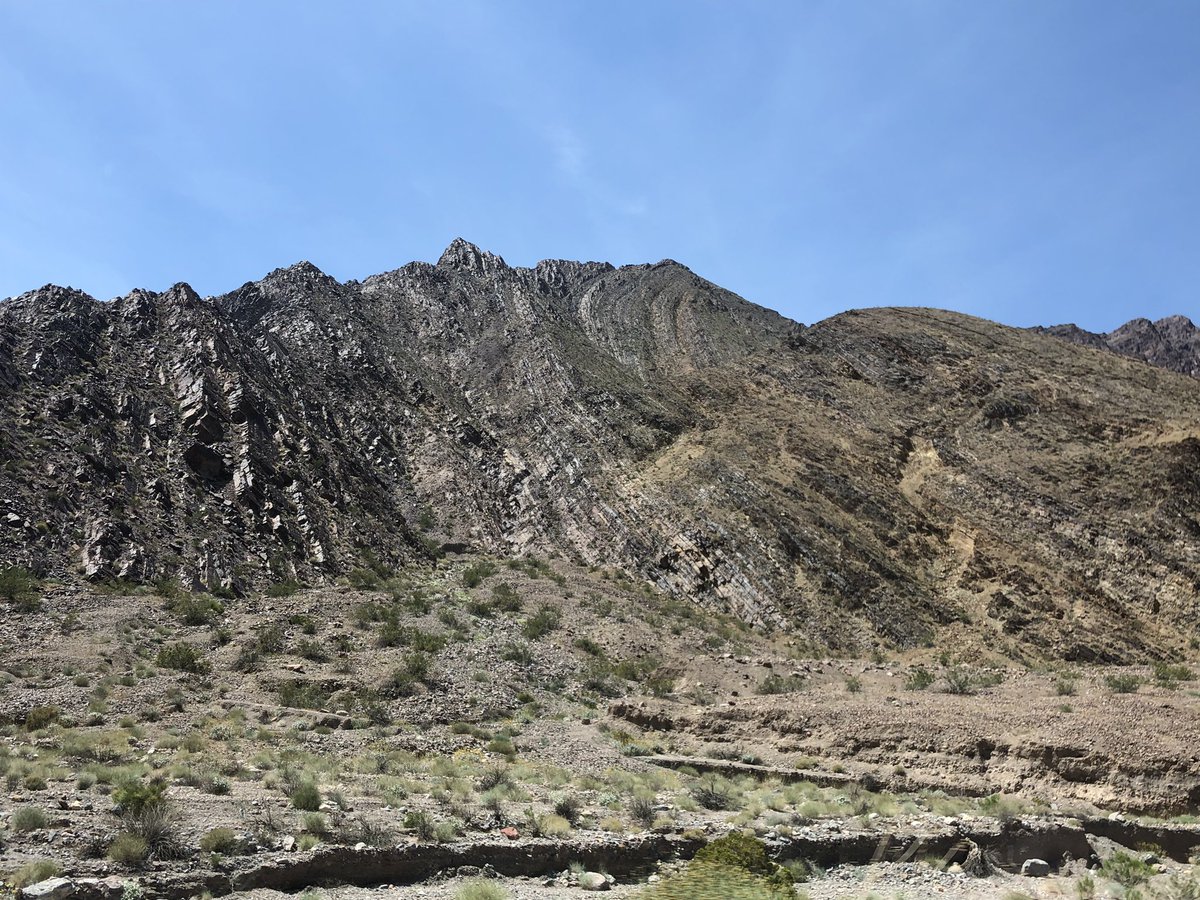 NARLEErodents's tweet photo. Titus Canyon structure and geology. https://t.co/Tvt8qBtRp3