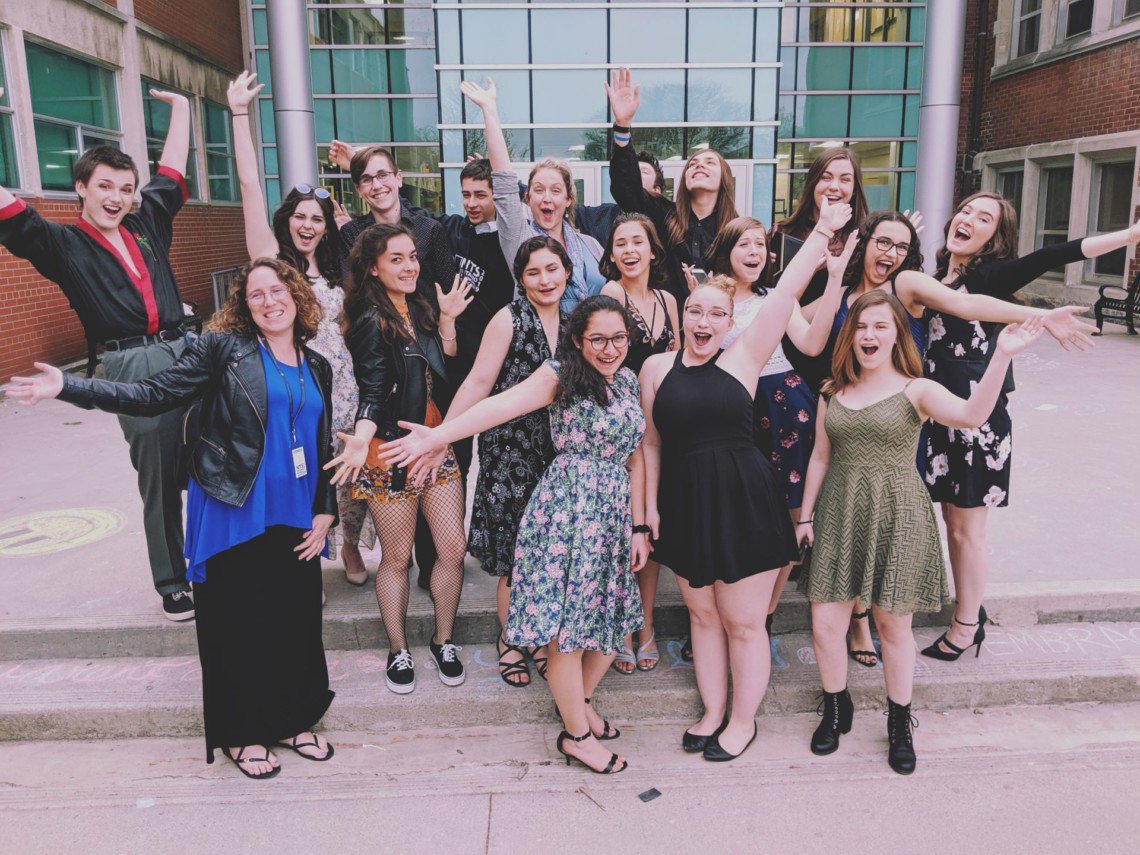 wrdsb's tweet photo. Three cheers for @SSSDrama! The group took home three awards at the @NTSDramaFest Provincial Showcase this week, and their "Sometimes I Look Up To The Sky" performance left the audience in tears and received a standing ovation. 👏🏼🥇

READ: https://t.co/qmgRic2YeH via @WR_Record https://t.co/uHSaxMjTaE