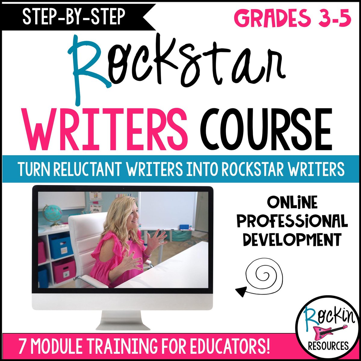 #Teachers, are you ready to transform your reluctant writers to Rockstar Writers? Check out the new #onlinetraining for #educators that ROCK! Guide your students with confidence using a proven writing system. #continuingeducation has never been easier. rockinresources.com/rockstarwriters