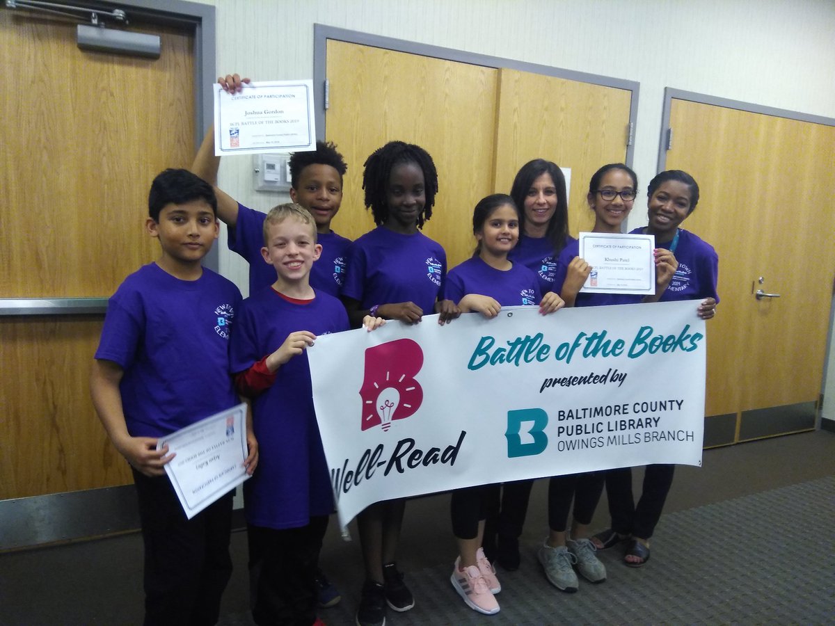 Tamera Harris Murphy (@tamtheprincipal) on Twitter photo Battle of the Books Champions...AGAIN!
Well done Team NTES and thank you <a href="/GolaniAvraham/">Golani Avraham</a> & <a href="/shineka_georgie/">Shineka Georgie</a> for your dedication to our students and to literacy!
<a href="/KrisCoston/">Kriscine Coston</a> <a href="/cbaker4_bcps/">Christopher Baker</a> <a href="/mrs_snodderly/">Mrs. Snodderly</a> <a href="/MelissaDiDonato/">Melissa DiDonato</a> Battle of the Books Champions...AGAIN!
Well done Team NTES and thank you <a href="/GolaniAvraham/">Golani Avraham</a> & <a href="/shineka_georgie/">Shineka Georgie</a> for your dedication to our students and to literacy!
<a href="/KrisCoston/">Kriscine Coston</a> <a href="/cbaker4_bcps/">Christopher Baker</a> <a href="/mrs_snodderly/">Mrs. Snodderly</a> <a href="/MelissaDiDonato/">Melissa DiDonato</a>