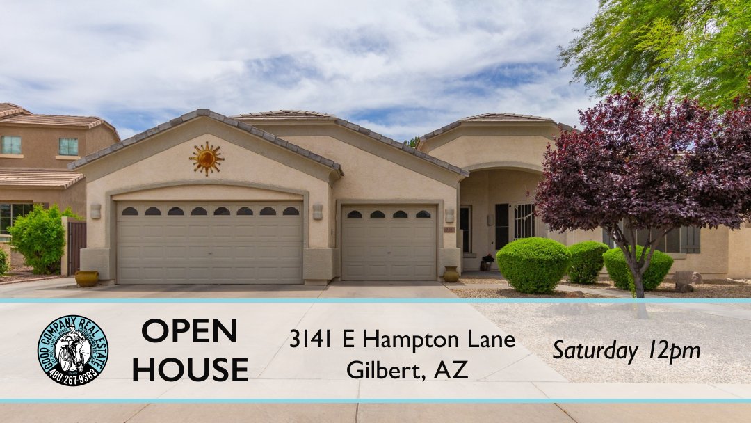 GoodCompanyRE's tweet photo. 😍🏠“Stunning” “ Excellent location” “Immaculate” 

Three reasons why you should join us on Saturday at 12pm for our Open House at 3141 E Hampton Lane in Gilbert! 

✉️➡️ Message us to learn more! https://t.co/RdeEHocgdK