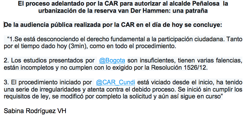 manuel_rodb's tweet image. Una patraña que debemos rechazar con contundencia: el proceso que adelanta @CAR_Cundi para autorizar la urbanización de la @ReservaVDHammen. No solamente hace daño a Bogotá y la Sabana: es un golpe de gracia a los procesos de ordenamiento territorial del país. @PGN_COL